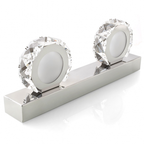 Kinkiet kryształowy 30cm pierścień KK02